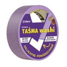 BLUE DOLPHIN WASHI Sensitive festő-maszkoló szalag 60 napos lila rizspapír 29mmx25m ragasztószalag és takarófólia