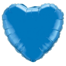 Blue Heart, Kék Szív fólia lufi 46 cm party kellék