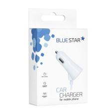 Blue Star Autós töltő iPhone 5/6 / 6s / 7/8 / X adatkábel + USB csatlakozó 3A Blue Star fehér mobiltelefon kellék