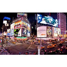  Blueback MAT Nyomtatott tapéta, Times Square panorámája, 250 x 200 cm tapéta, díszléc és más dekoráció