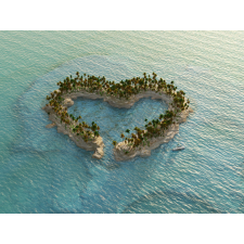  Blueback MAT Szív sziget fotótapéta, 250 x 200 cm tapéta, díszléc és más dekoráció