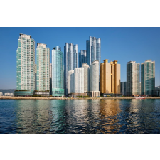  Blueback MAT Tapéta, City71 Dél-Korea Busan, 250 x 200 cm tapéta, díszléc és más dekoráció