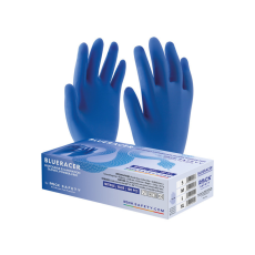  BLUERACER/XL Egyszer használatos nitril vizsgálókesztyű púdermentes (100 db/doboz) XL