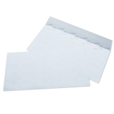 BLUERING Boríték LA4, szilikonos 110×220mm, Bluering®, fehér 100db/csom boríték