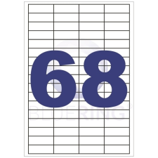 BLUERING Etikett címke, 48,5x16,9mm, 100lap, 68 címke/lap Bluering® etikett