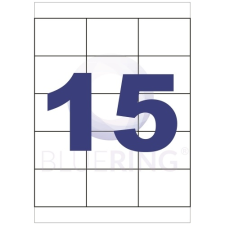 BLUERING Etikett címke, 70x50,8mm, 100lap, 15 címke/lap Bluering® etikett