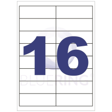 BLUERING Etikett címke, 99,1x33,9mm, 100 lap, 16 címke/lap Bluering® etikett