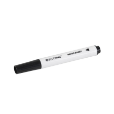 BLUERING Flipchart marker rostirón vizes kerek végű 3mm, Bluering® fekete filctoll, marker