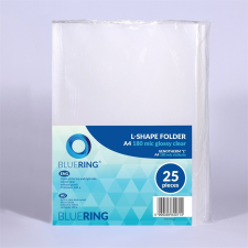 BLUERING Genotherm 'L' A4 180 micron víztiszta BLUERING 25 db lefűző