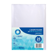 BLUERING Genotherm 'L' A4, 180 micron víztiszta Bluering® 25 db/csomag, irattartó