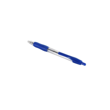 BLUERING Golyóstoll 0,7mm gumírozott kék átlátszó test, BLUERING kék toll