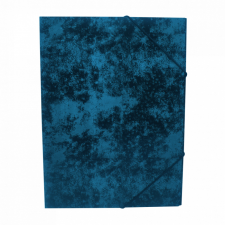BLUERING Gumis mappa A4, festett prespán mintás karton Bluering® kék mappa