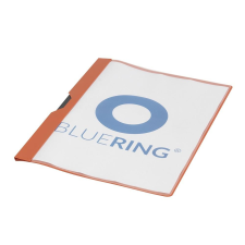 BLUERING Gyorsfűző klip mappa A4, műanyag 30laphoz fém klippes Bluering® piros mappa