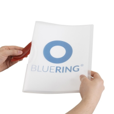 BLUERING Gyorsfűző klip mappa A4, műanyag 30laphoz műanyag klippes Bluering® piros mappa