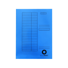 BLUERING Iratgyűjtő, táblázatos pólyás dosszié A4, 230g. karton Bluering® kék mappa