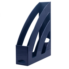 BLUERING Iratpapucs 8cm, műanyag, 80x327x253mm, Bluering&amp;reg;, sötétkék irattartó