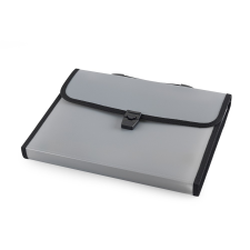 BLUERING Irattartó táska, harmonikatáska, 13 rekeszes füles csatos Bluering® szürke irattartó