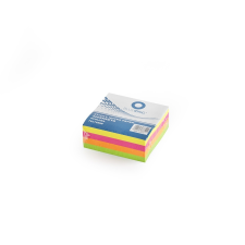 BLUERING Jegyzettömb öntapadós 320 lap 76x76mm neon kocka BLUERING jegyzettömb