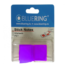 BLUERING Jelölőcímke 25x45mm, 50lap, műanyag Bluering®, lila post-it