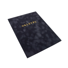 BLUERING Oklevéltartó A4, prémium, arany nyomattal, Bluering® fekete mappa