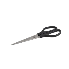 BLUERING Olló 17cm, műanyag fekete nyél hegyes penge bluering® olló