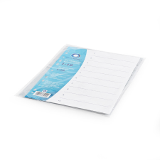 BLUERING Regiszter műanyag 1-10 Bluering® szürke regiszter és tartozékai
