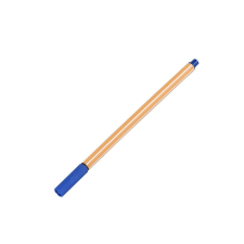 BLUERING Rostirón, tűfilc vízbázisú, 0,5mm, hatszögletű test, Bluering® kék filctoll, marker