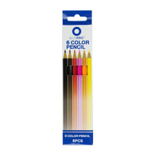 BLUERING Színes ceruza készlet, hatszögletű Bluering® 6 klf. szín színes ceruza