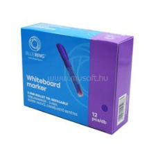 BLUERING Táblamarker 3mm, kerek, cserélhető betétes, kék (BLUERING_50682) filctoll, marker