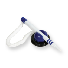 BLUERING Ügyféltoll fehér-kék test fekvő Bluering® , írásszín kék toll