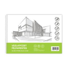 BLUERING Vázlatfüzet FÉLFAMENTES B/5 32 lap 120gr. Bluering (BLUERING_60425) füzet