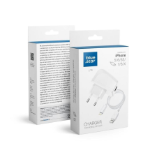 BlueSt ar Lite fehér hálózati töltőfej 1A + iPhone 8pin adatkábel mobiltelefon kellék
