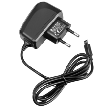 BlueStar Univerzális utazó hálózati MicroUSB töltő (5V / 1000 mAh) Fekete mobiltelefon kellék