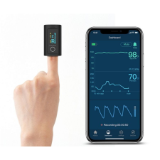 Bluetooth funkcióval ellátott Viatom Oxismart PC60FW pulzoximéter gyógyhatású készítmény