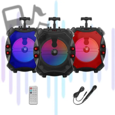  Bluetooth-os hangszóró – távirányítóval és mikrofonnal  ZQS-12109 hordozható hangszóró