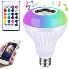  Bluetooth-os RGB LED lámpa, hangszóróval, távirányítóval izzó