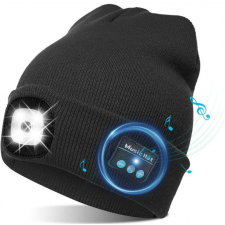  Bluetooth sapka beépített LED világítással zenehallgatáshoz és éjszakai láthatósághoz férfi sapka
