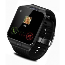 Bluetooth Smart Watch kártyafüggetlen okosóra kamerával, Fekete okosóra