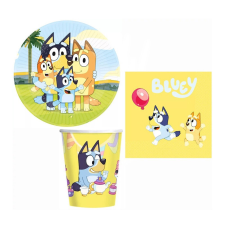Bluey Bluey party szett 23 cm-es tányérral 32 db-os (Family) party kellék