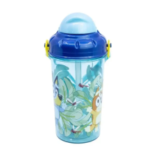 Bluey Bluey szívószálas kulacs zárható fedéllel 465ML kulacs, kulacstartó