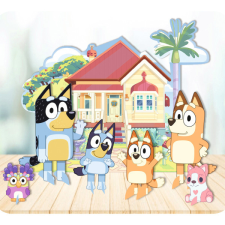  Bluey Joke asztali dekoráció szett 7 db-os party kellék