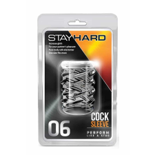 Blush STAY HARD - COCK SLEEVE 06 CLEAR péniszgyűrű