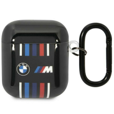 BMW BMA222SWTK AirPods 1/2 fedél fekete/fekete több színű vonal fülhallgató, fejhallgató tok