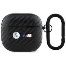 BMW BMA4WMPUCA2 Carbon Double Metal Logo tok AirPods 4 - fekete fülhallgató, fejhallgató tok