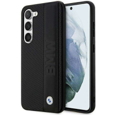 BMW BMHCS23M22RDPK Samsung Galaxy S23+ S916 fekete bőr keménytok texturált és csíkos tok és táska