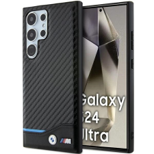 BMW BMHCS24L22NBCK Samsung S24 Ultra S928 fekete bőr Carbon tok tok és táska