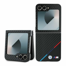 BMW Carbon háromszínű tok Samsung Galaxy Z Flip 6 telefonhoz - fekete tok és táska