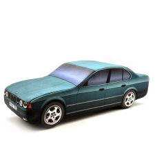 BMW E34 M5 sedan plüss autó - zöld plüssfigura