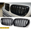  BMW E46 Hűtőrács Vese kétsoros rács fényes fekete 4 ajtós 2002-2005