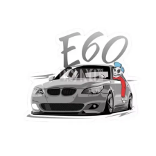  BMW E60 Matrica 10,6x13cm autó dekoráció
